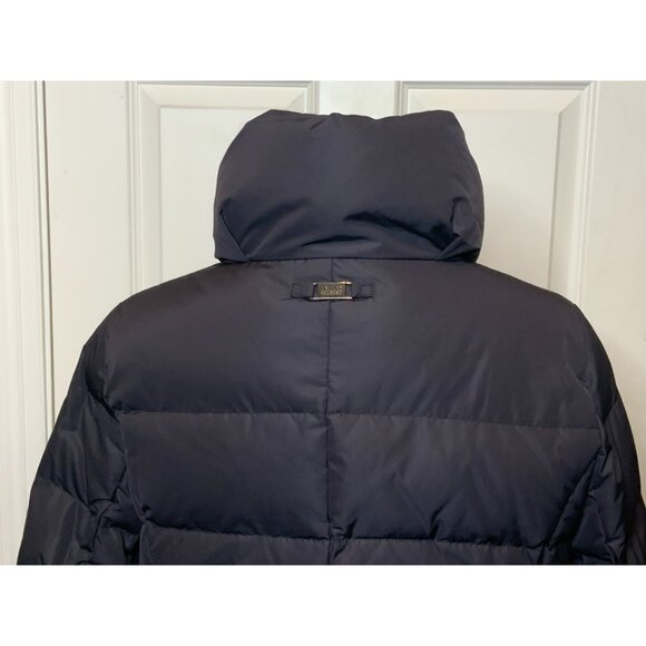 Armani Collezioni Long Black Quilted Down Puffer Coat, Size 10 | 46, NWT! $1,295 - Picture 6 of 11